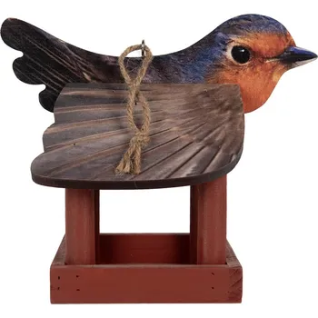 Krmítko pro ptáka Clayre & Eef - Dřevěné krmítko pro ptáčky HOUSE 6H2455