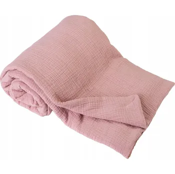 Dětská deka Mušelínová deka 75x100 cm Pudrově Růžová