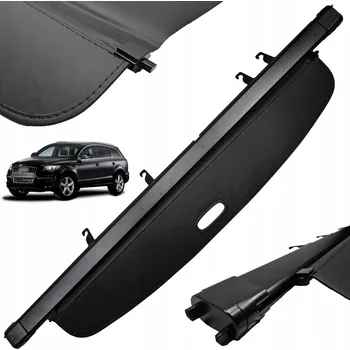 Tuning Kryt zavazadlového prostoru ZÁVĚS clona AUDI Q7 4L 05-15 černý HQ 4L0 863 553, 4L0863553 94H, 4L0 863 553 NN3 Kryt zavazadlového prostoru