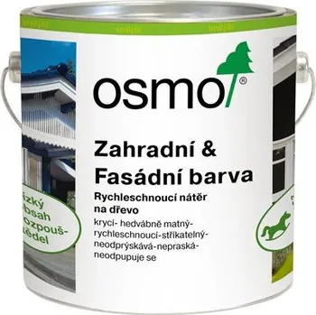barva a nátěr na dřevo Osmo 7262 Zahradní and Fasádní barva čistá bílá 2,5 l