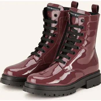 Dámské tenisky Tommy Hilfiger Dívčí Šněrovací Boty, tmavě červená, 37