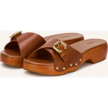 Dámské sandále Chloé Dámské Dřeváky Jeanette S Nýty, hnědá, 39