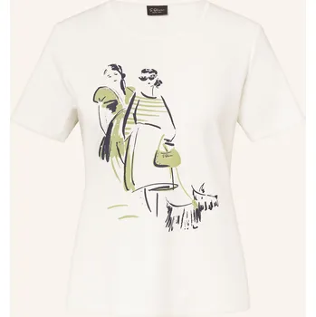 Dámské tričko S.Oliver Black Label Dámské Tričko S Ozdobnými Kamínky, bílá, 48