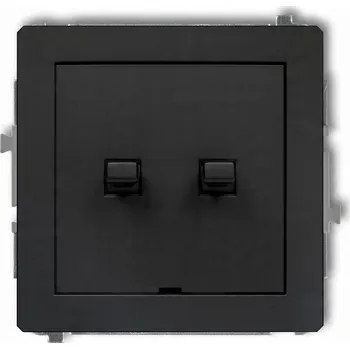 vypínač Žaluziový vypínač pod omítku Karlik černý 12DWPUS-8