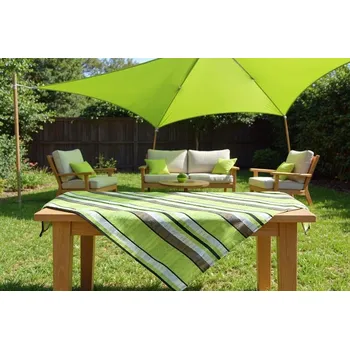 ubrus HEDVA ČESKÝ BROKÁT Ubrus 65x65 káro zelená