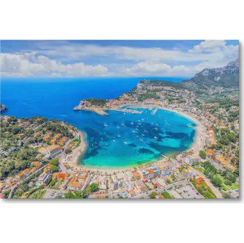 Obraz Obraz na plátně ZÁLIV A PLÁŽ MALLORCA ŠPANĚLSKO 70 x 50 cm