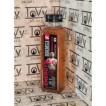 Energetický nápoj Bohemsca Energy plus energetický nápoj Redfruit mint 390ml