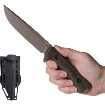 lovecký nůž P300 Sheath: Kydex Black, Blade: Cerakote Coyote, Handle: GRNPU Olive