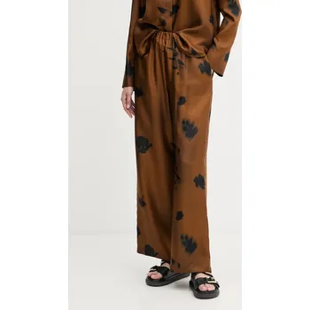 Dámské kalhoty Hedvábné kalhoty MM HELGA 2526136037600 hnědá 88A, vel. 40