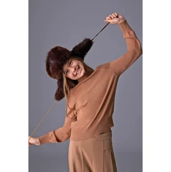 Dívčí oblečení Svetr Mayoral 7312.8C.Junior.9BYA hnědá 88X, vel. 152