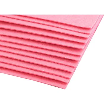 Jehla na filcování Látková dekorativní plsť / filc 20x30 cm Balení: 2 ks, Varianta: 22 (F09) růžová střední - 8591149302299