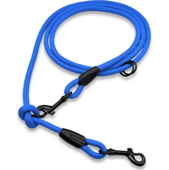 Vodítko pro psa PafDog® Přepínací nastavitelné vodítko 8mm, 11 délek, modré extra pevné DÉLKA VODÍTKA: 2 metry