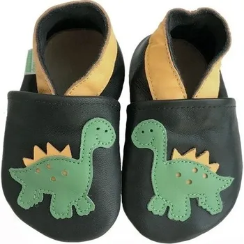 Capáčky Hopi Hop Barefoot kožené capáčky - dino - S