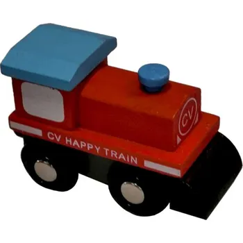 Vláček a vláčkodráha BABU vláčky - Mašinka červená