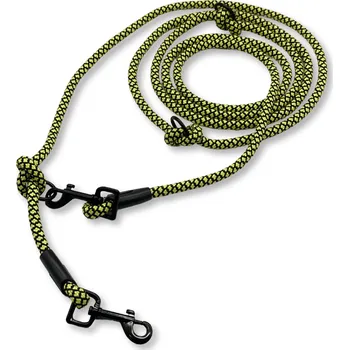 Vodítko pro psa PafDog® Přepínací nastavitelné vodítko 8mm, 11 délek, žluto-černé extra pevné DÉLKA VODÍTKA: 6 metrů