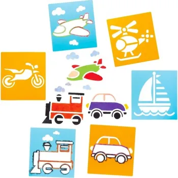 Šablony dopravní prostředky (6ks) AW715 -