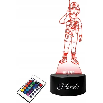 Lampička LAMPičKA na SKLE Stíhačka Letadlo 3D LED RGB + DÁLKOVÝ OVLADAČ 16 BAREV