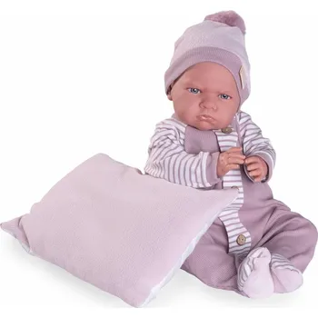 Miminko - Můj první reborn Berta v pyžámku na polštářku od Antonio Juan (Mi primer Reborn Berta pijama)