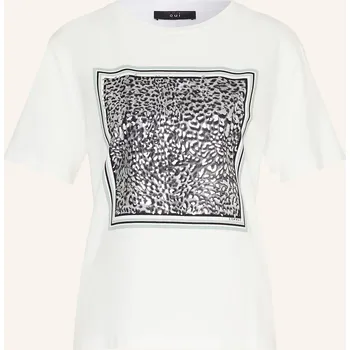 Comma Dámské Tričko, bílá / šedá, 42