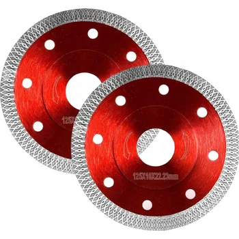 Příslušenství k brusce 2x DIAMANTOVÝ KOTOUČ NA ŘEZÁNÍ SLINUTÉ DLAŽBY, OBKLADŮ 125MM, KERAMIKY, BETONU A SLINUTÉ KERAMIKY