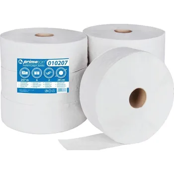 Toaletní papír Papír toaletní PrimaSoft Jumbo bílý - průměr 280 mm