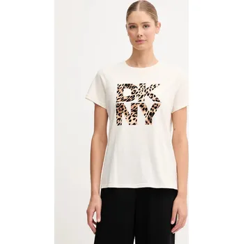 Bavlněné tričko Dkny DP5T1364 béžová 01X, vel. S