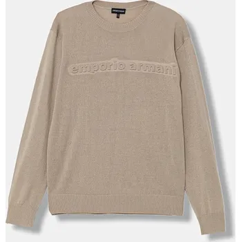 Dívčí svetr Dětský vlněný svetr Emporio Armani EB000808.AF18839 béžová 12X, vel. 154