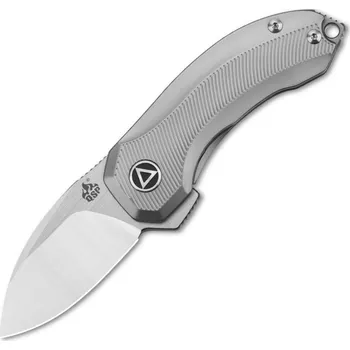 kapesní nůž QSP Nůž Hamster, Saténová CPM S35VN Čepel, Šedá Titanová Rukojeť QS138-A