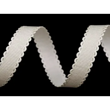 Saténový prýmek / stuha šíře 16 mm Balení: 22.5 m, Varianta: 2 krémová světlá - 8596475465274