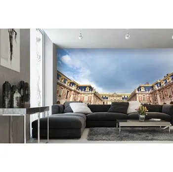 Fototapeta DIMEX | Samolepicí vliesová fototapeta na zeď Královský hrad MA-5-1110 | 375 x 250 cm | modrá, žlutá, hnědá, šedá + Samolepicí vliesová fototapeta na stěnu DIMEX Královský hrad MA51110 v rozměru 375 x 250 cm