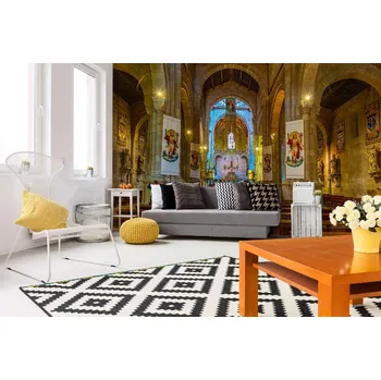 Fototapeta DIMEX | Samolepicí vliesová fototapeta na zeď Katedrála Panny Marie, Braga MA-5-0920 | 375 x 250 cm | vícebarevná, modrá, béžová, hnědá + Samolepicí vliesová fototapeta na stěnu DIMEX Katedrála Panny Marie, Braga MA50920 v rozměru 375 x 250 cm