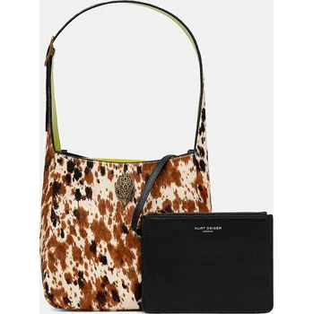 Kabelka Kožená kabelka Kurt Geiger London 3577339189 hnědá 88X, vel. ONE SIZE