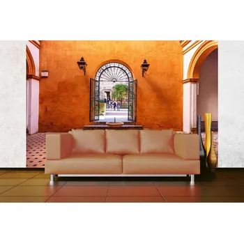 Fototapeta DIMEX | Samolepicí vliesová fototapeta na zeď Andalusie, Španělsko MA-5-0954 | 375 x 250 cm | modrá, bílá, oranžová, hnědá + Samolepicí vliesová fototapeta na stěnu DIMEX Andalusie, Španělsko MA50954 v rozměru 375 x 250 cm