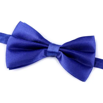 Módní doplněk Saténový párty motýlek jednobarevný Balení: 1 ks, Varianta: 5 modrá královská - 8591149656132