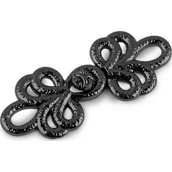 Ozdobné filigránové zapínání Balení: 1 pár, Varianta: 2 nikl černý - 8596475644013