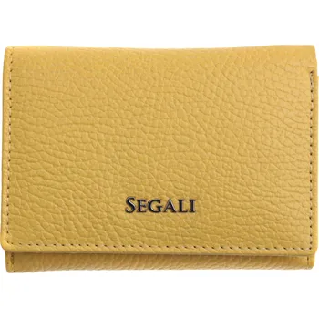 Peněženka Dámská kožená peněženka Segali SG 7106 B pastelově žlutá