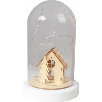 Obraz Kostel ve skle 19,5 x 12 cm s LED osvětlením