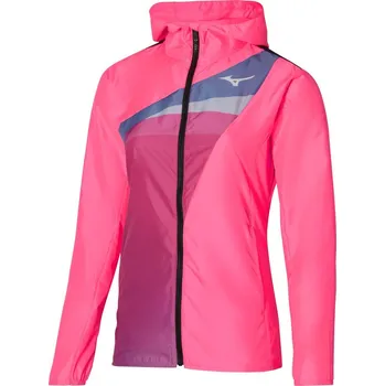 Mizuno Release Hooded Jacke - High-Vis Pink Velikost: XS