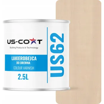 barva a nátěr na dřevo Lazura s voskem US-Coat 2,5 l béžová polomatná