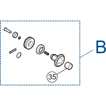NICE SPAMG207B00 set ozubených koliesok pre TOO3024/4524