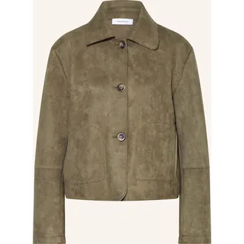 Darling Harbour Dámská Bunda Hranatého Střihu V Koženém...