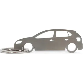 VW Volkswagen Polo MK5 5d klíčenka z nerezové oceli