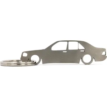 Mercedes 190 W201 sedan klíčenka z nerezové oceli