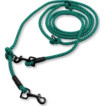 PafDog® Přepínací nastavitelné vodítko 8mm, 11 délek, tyrkysovo-černé extra pevné DÉLKA VODÍTKA: 3 metry