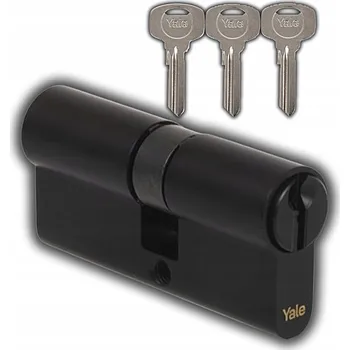 Vložka do dveří VLOŽKA DO ZÁMKU DVEŘÍ YALE Y500 ČERNÁ 45/60 MM, 3 KLÍČE