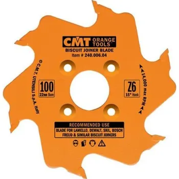 Fréza IGM kotouč lamelovací HM CMT D100x22x3.96 Z6, C24000604