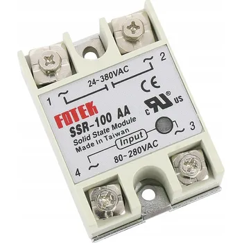 Relé POLOVODIČOVÉ RELÉ ELEKTRONICKÉ SSR FOTEK SSR-100A AC-AC