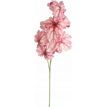 umělá květina KALÁDIUM VĚTVIČKA UMĚLÉ OKRASNÉ LISTY 82 CM RŮŽOVÁ DEKORACE DO VÁZY