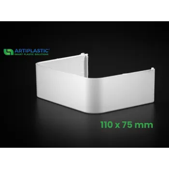 Kanalizační potrubí PVC spojka žlabu 110–75 mm – 12 1204GC Artiplastic