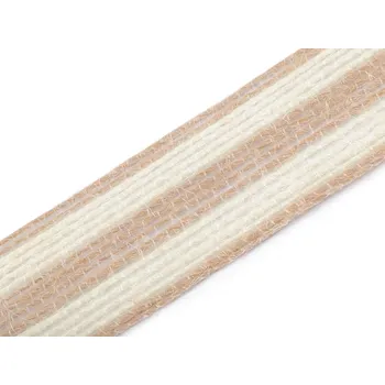 Jutová stuha šíře 25 mm Balení: 10 m, Varianta: 2 režná světlá - 8591149792533
